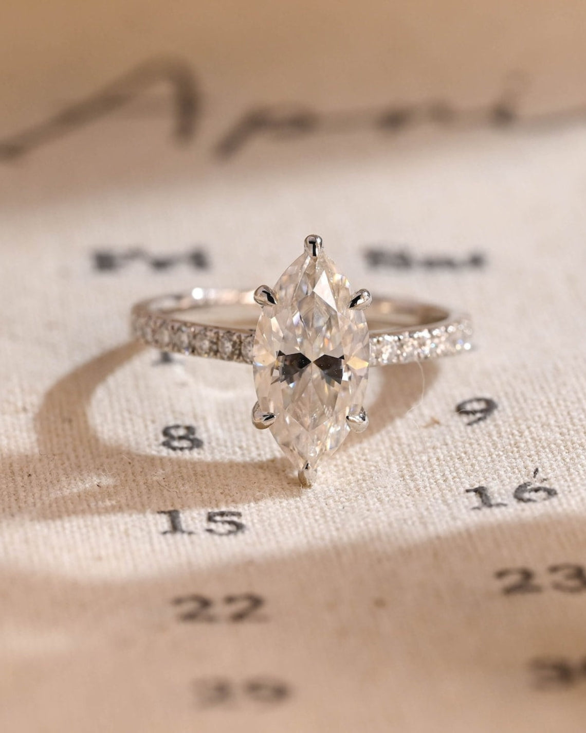 1.0 - 3.50 CT Hidden Halo Marquise Lab Grown Diamond Engagement Ring