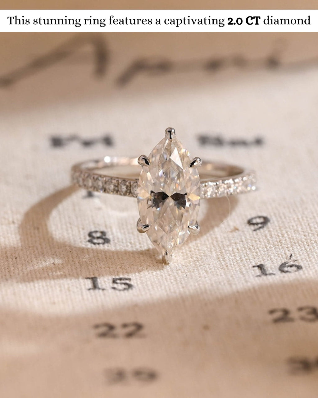 1.0 - 3.50 CT Hidden Halo Marquise Lab Grown Diamond Engagement Ring