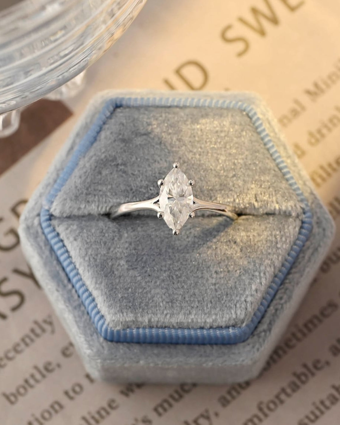 1.0 - 3.50 CT Solitaire Marquise Lab Grown Diamond Engagement Ring