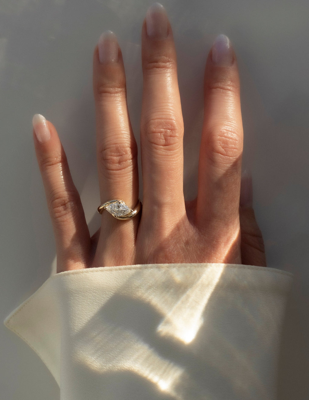 Marquise Lab Grown Diamond Solitaire Engagement Ring – 10K/14K/18K Gold & Platinum – 1.0–3.5 CT