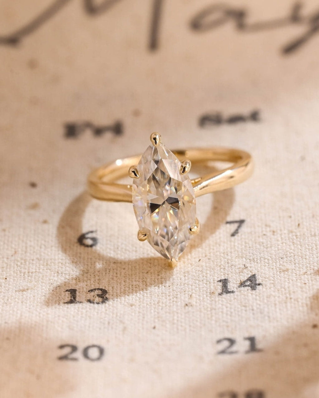 Marquise Cut Lab Grown Diamond Solitaire Engagement Ring – 1.0 - 3.50 CT
