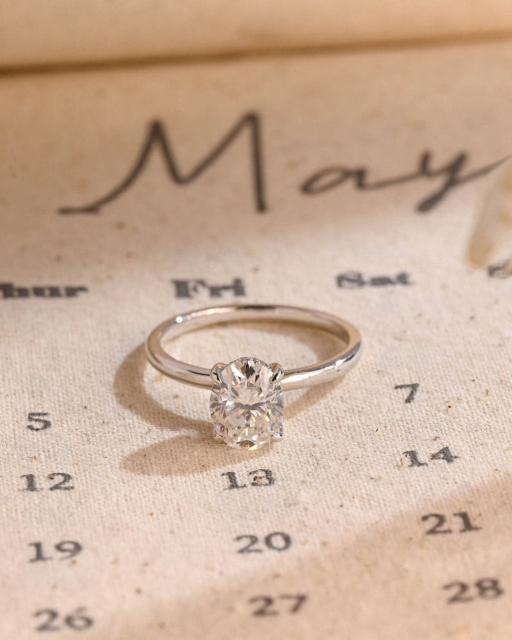 1.0 - 3.50 CT Hidden Halo Oval Lab Grown Diamond Engagement Ring