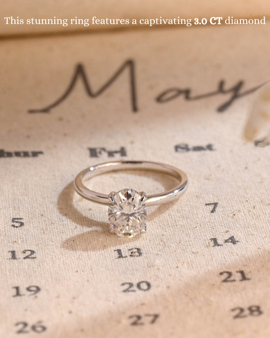 1.0 - 3.50 CT Hidden Halo Oval Lab Grown Diamond Engagement Ring