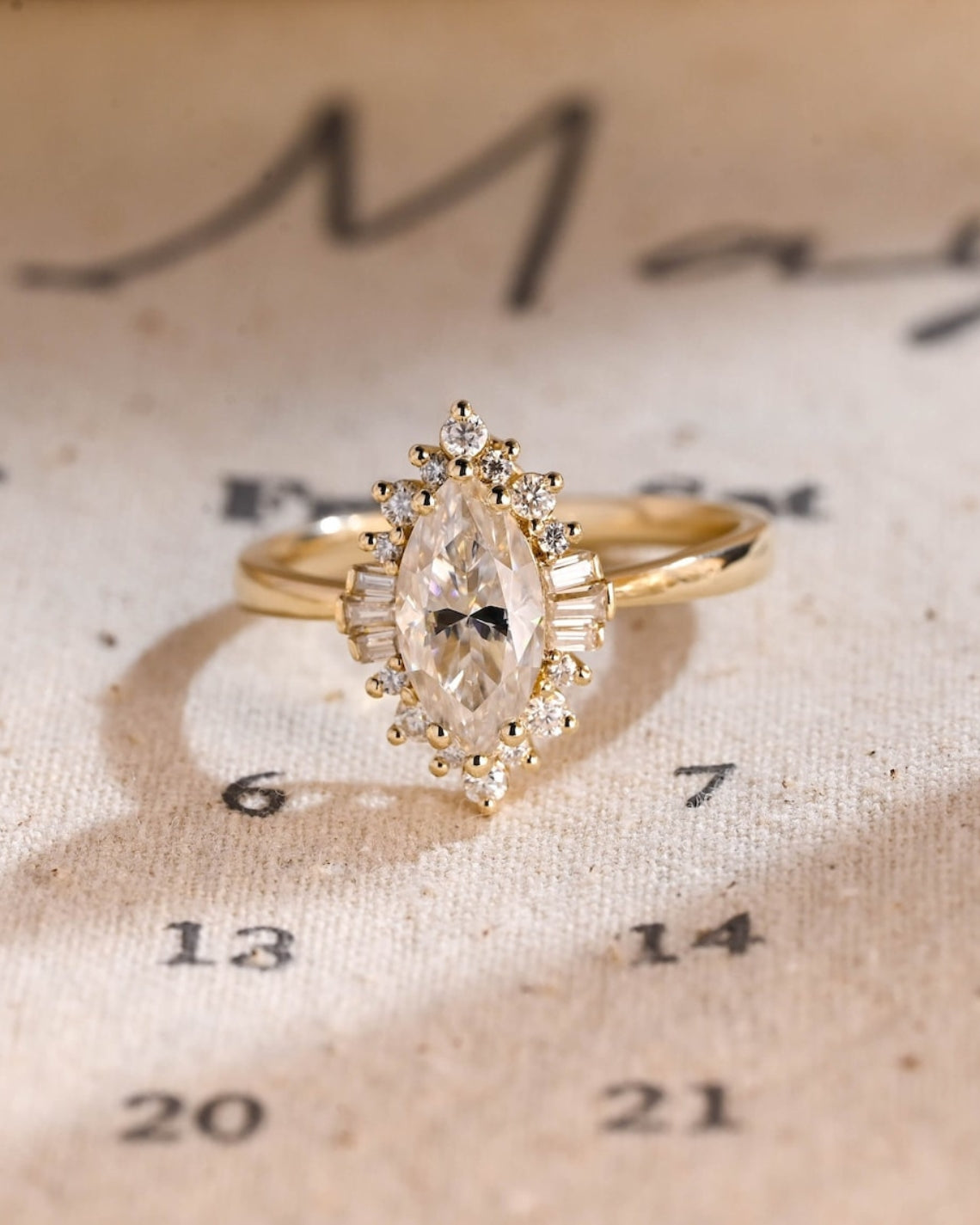 Marquise Cut Lab Grown Diamond Halo Engagement Ring – 1.0 - 3.50 CT