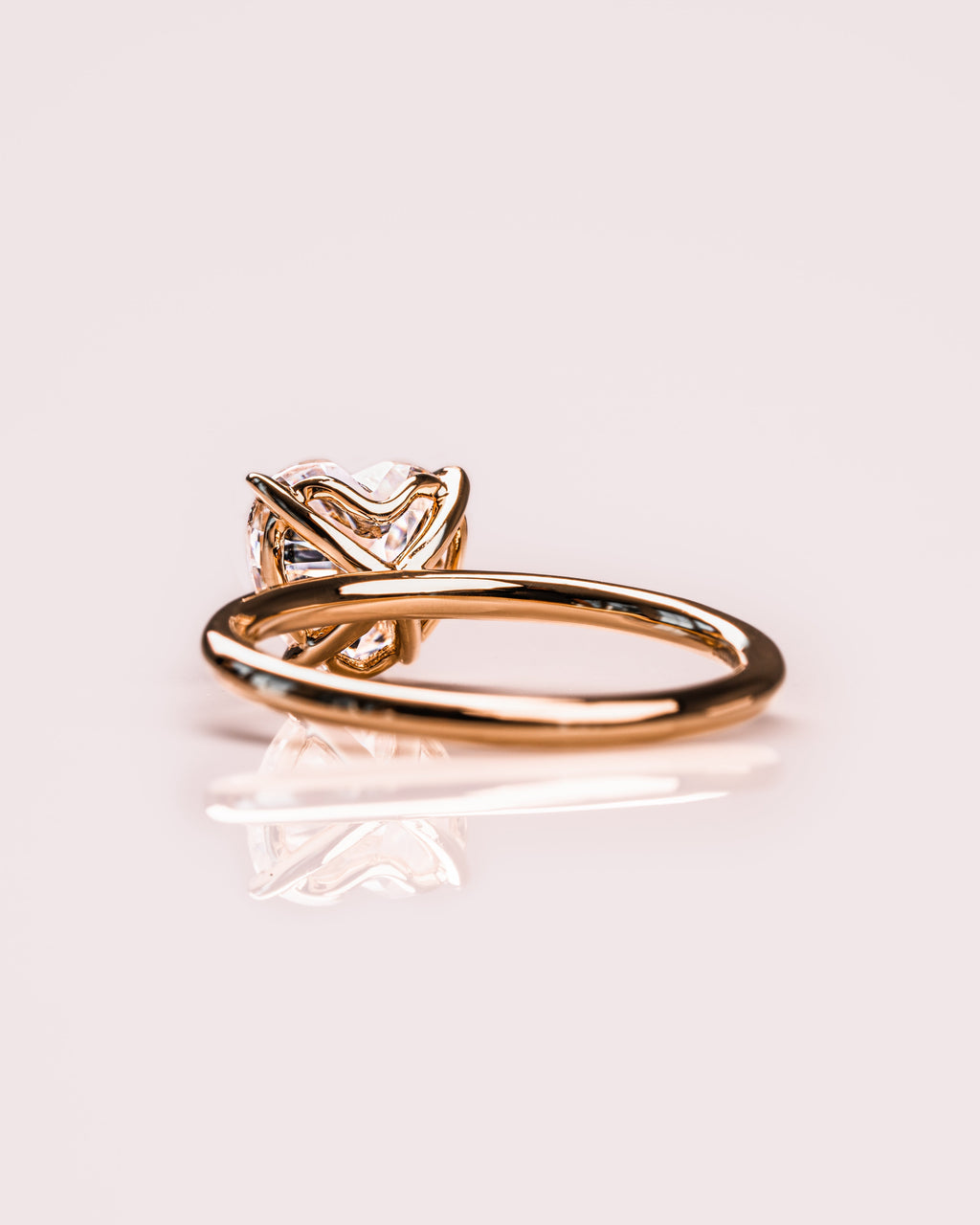 Heart Cut Lab Grown Diamond Solitaire Engagement Ring – 1.0 - 3.50 CT