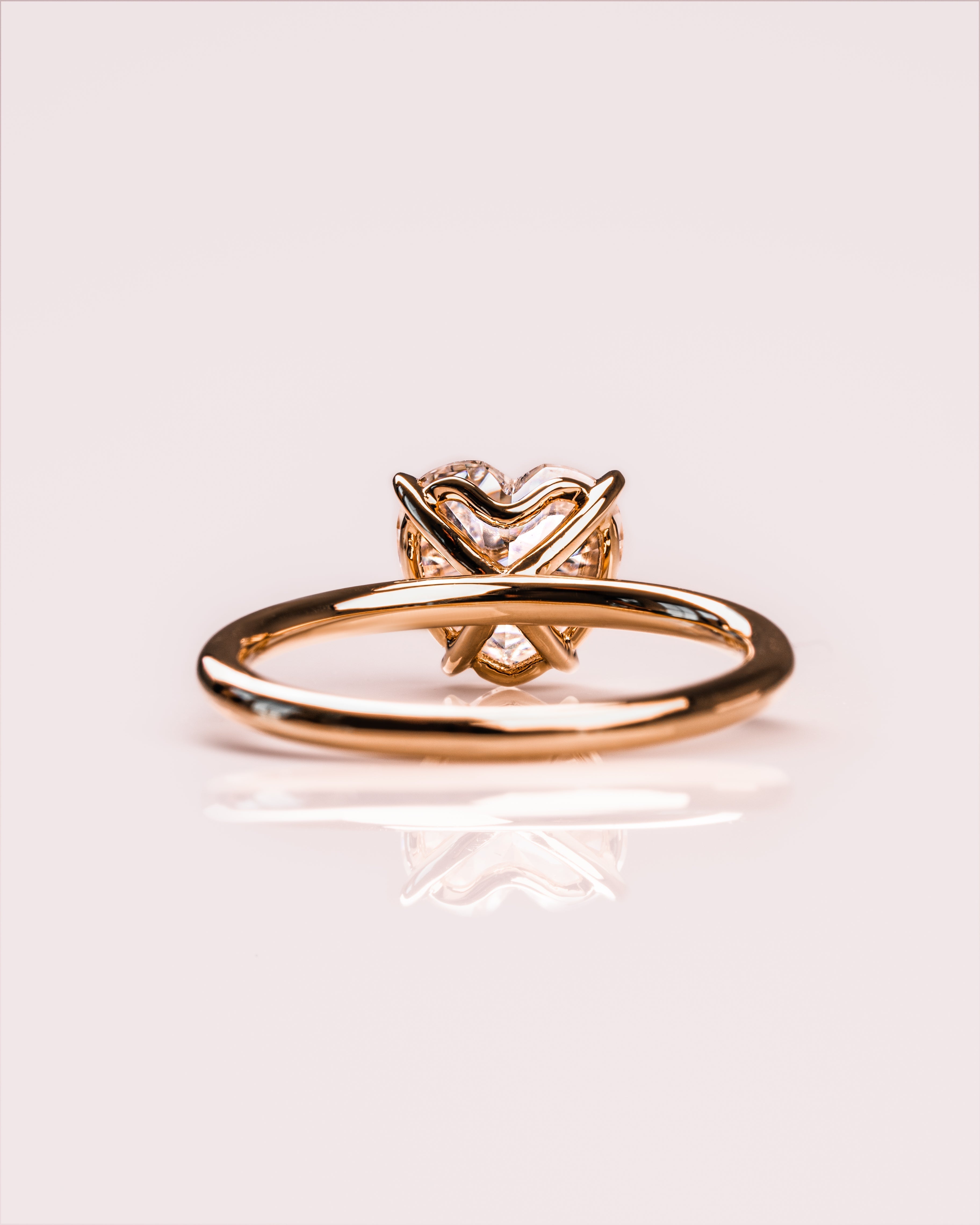 Heart Cut Lab Grown Diamond Solitaire Engagement Ring – 1.0 - 3.50 CT