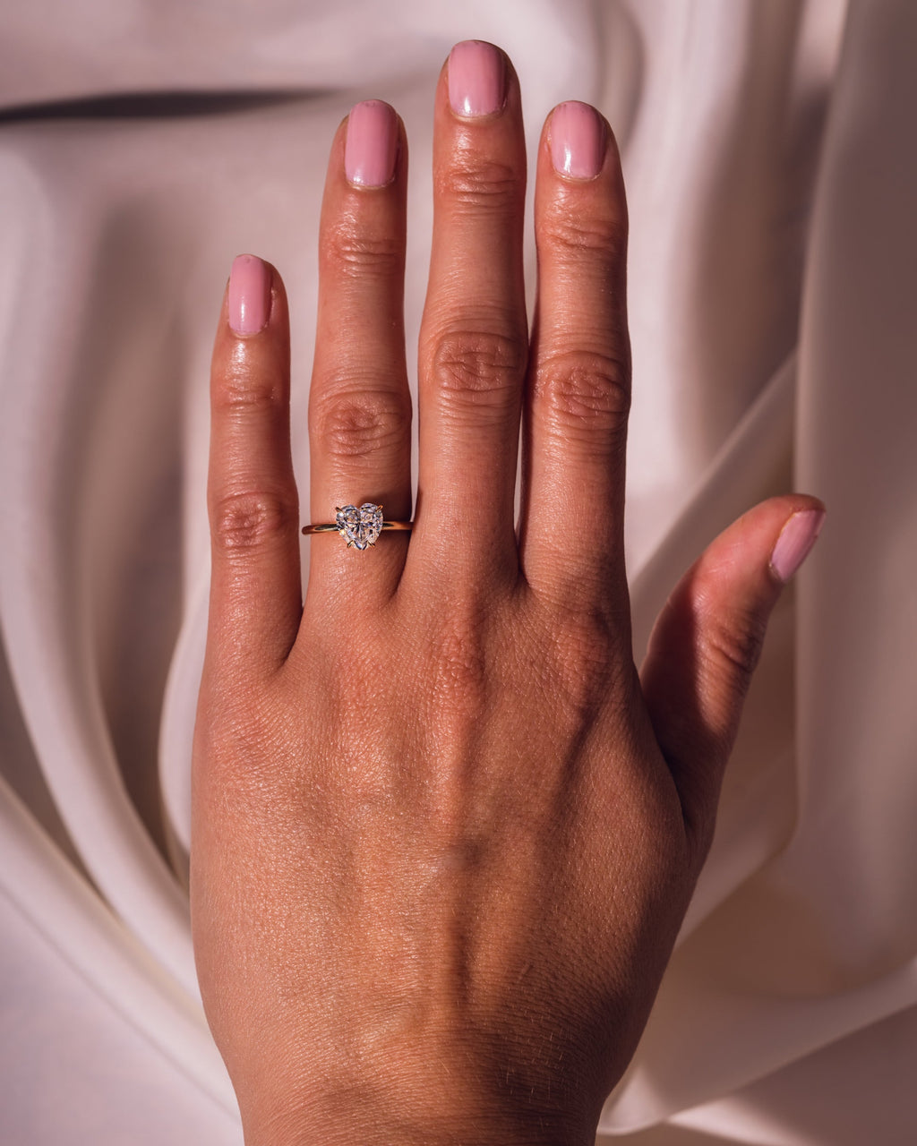 Heart Cut Lab Grown Diamond Solitaire Engagement Ring – 1.0 - 3.50 CT