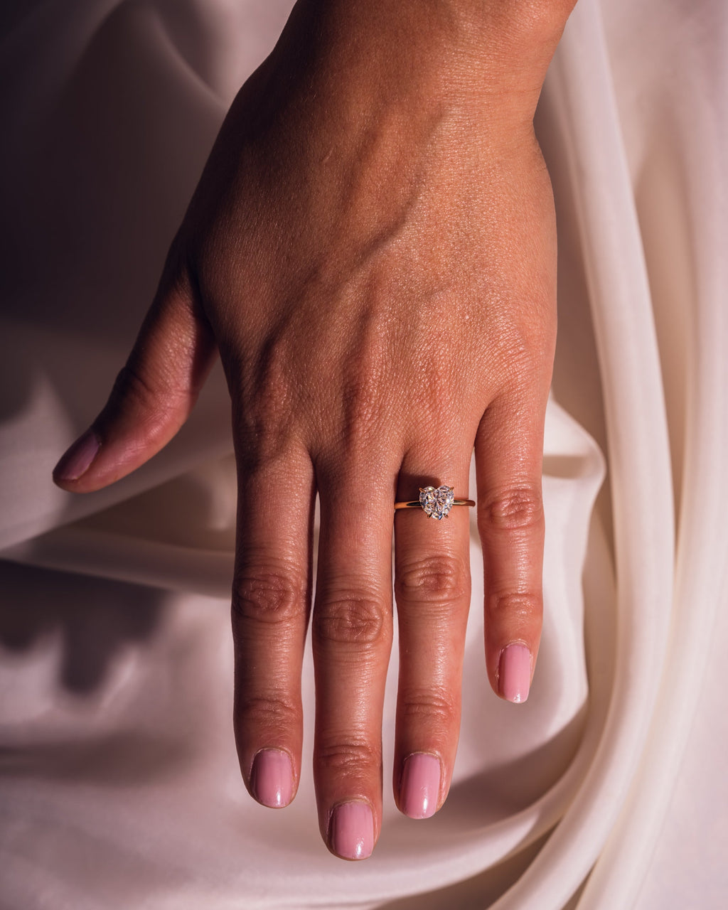 Heart Cut Lab Grown Diamond Solitaire Engagement Ring – 1.0 - 3.50 CT