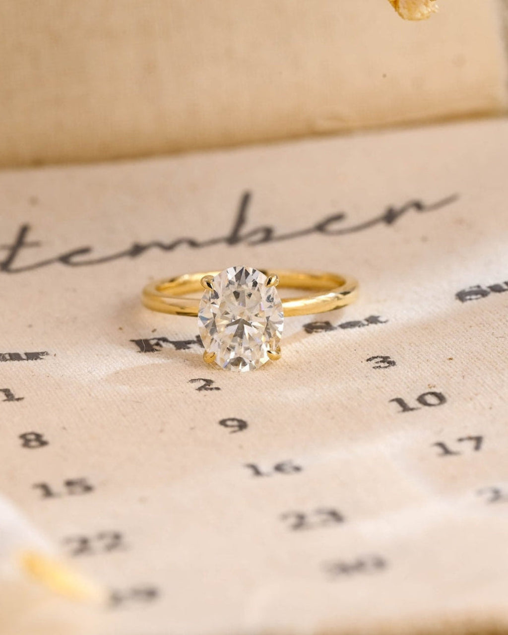 1.0 - 3.50 CT Oval Lab Grown Diamond Solitaire Setting Engagement Ring
