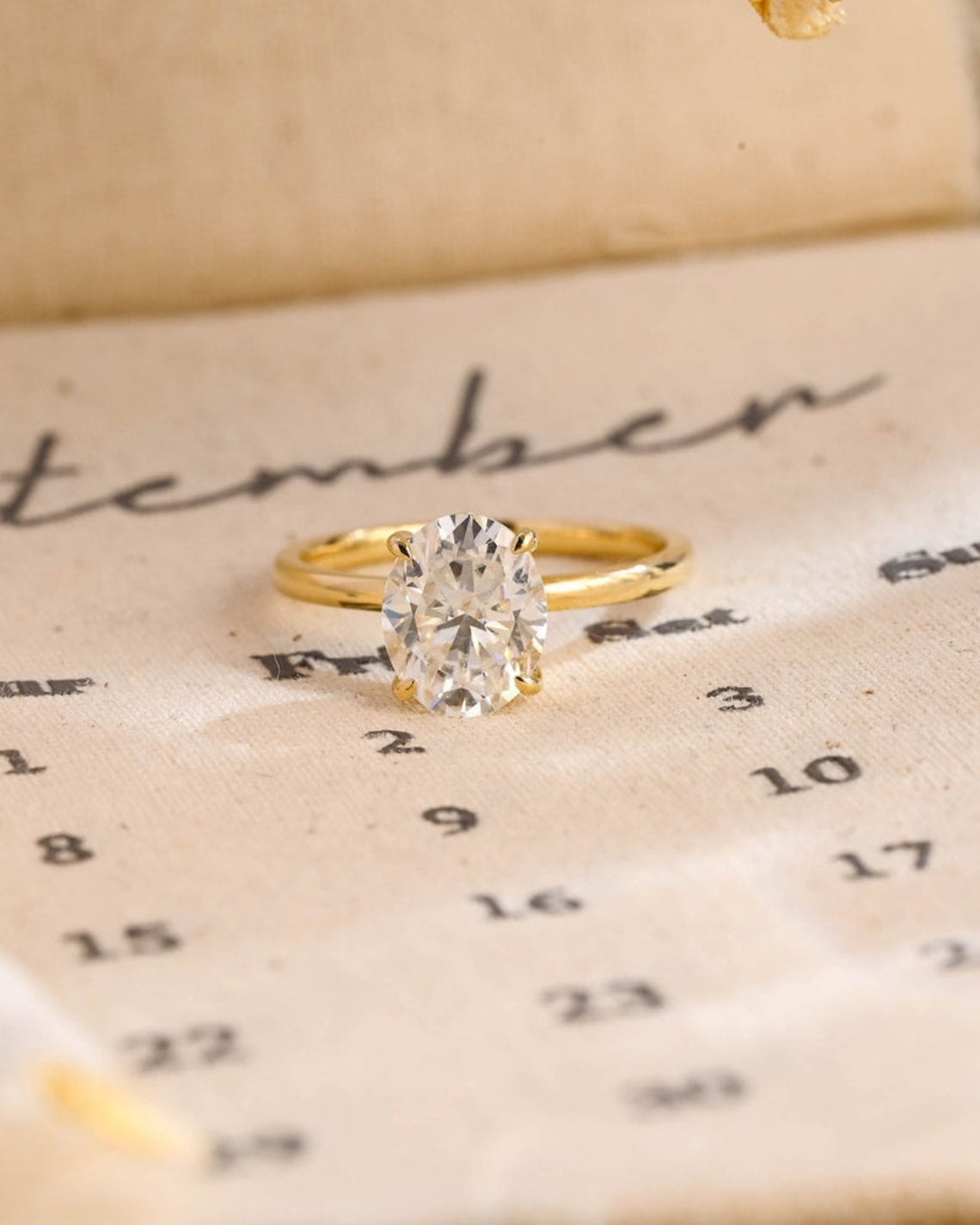 1.0 - 3.50 CT Oval Lab Grown Diamond Solitaire Setting Engagement Ring
