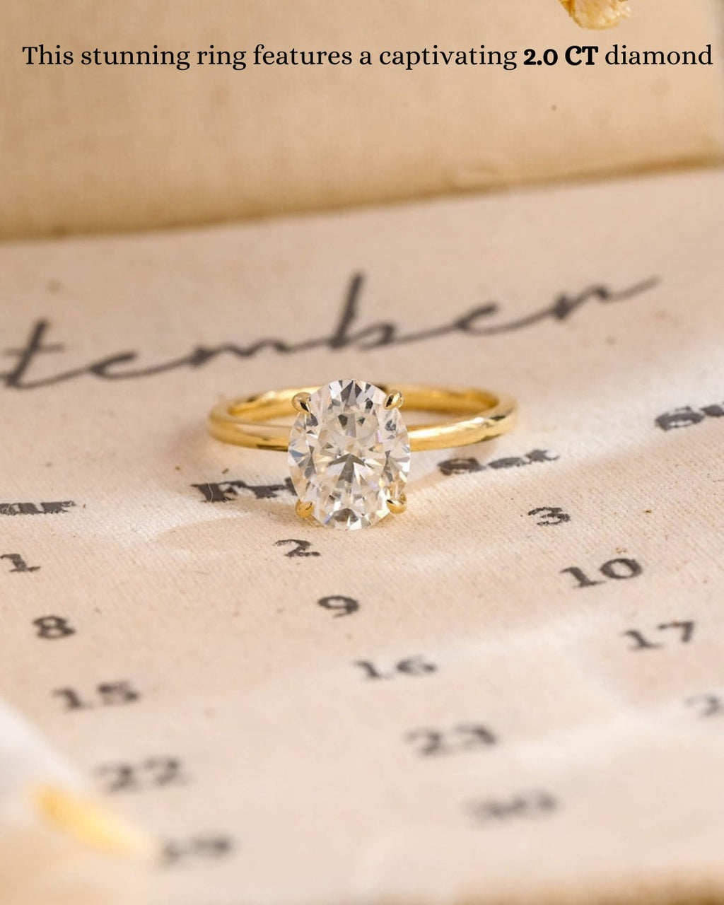 1.0 - 3.50 CT Oval Lab Grown Diamond Solitaire Setting Engagement Ring