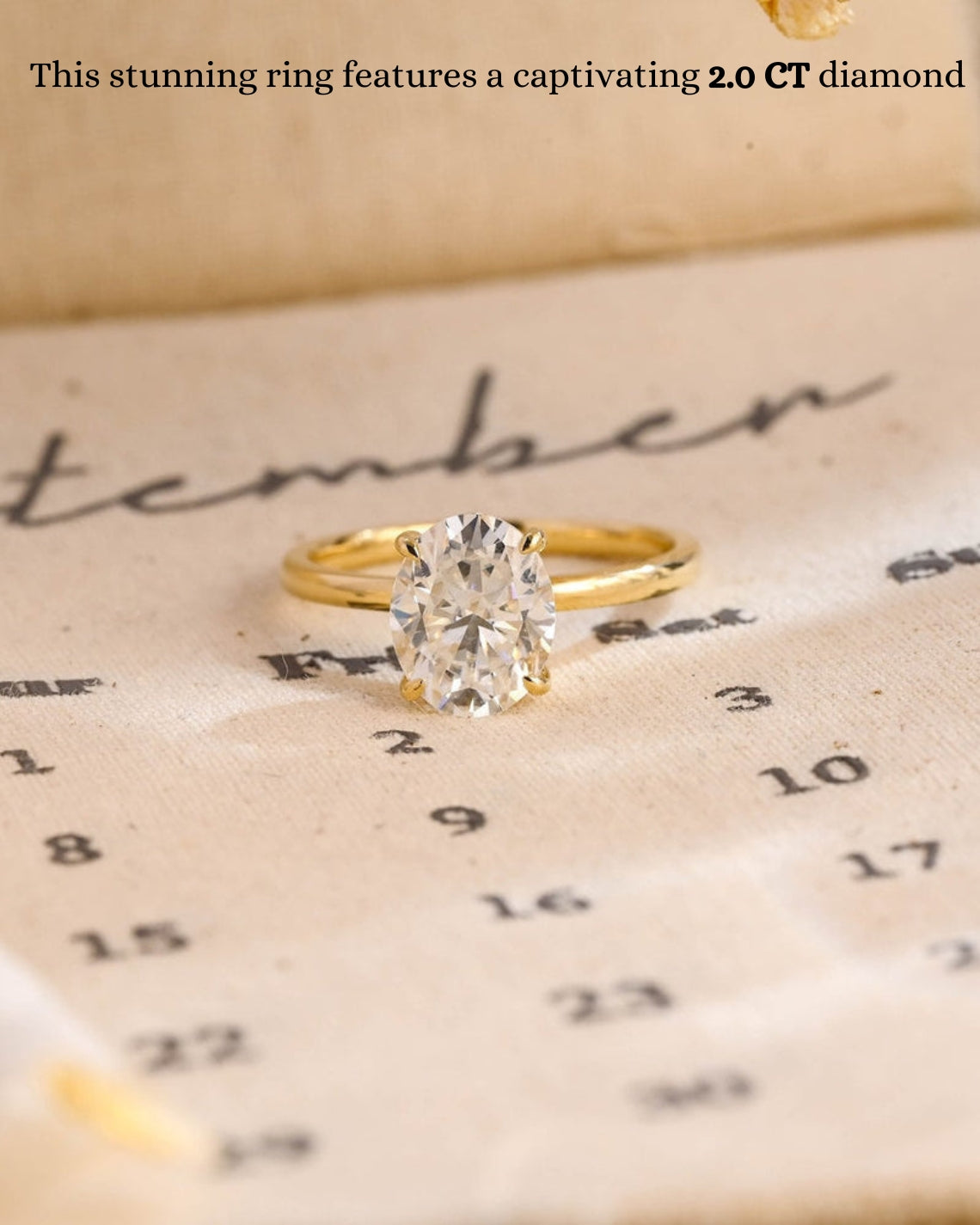 1.0 - 3.50 CT Oval Lab Grown Diamond Solitaire Setting Engagement Ring