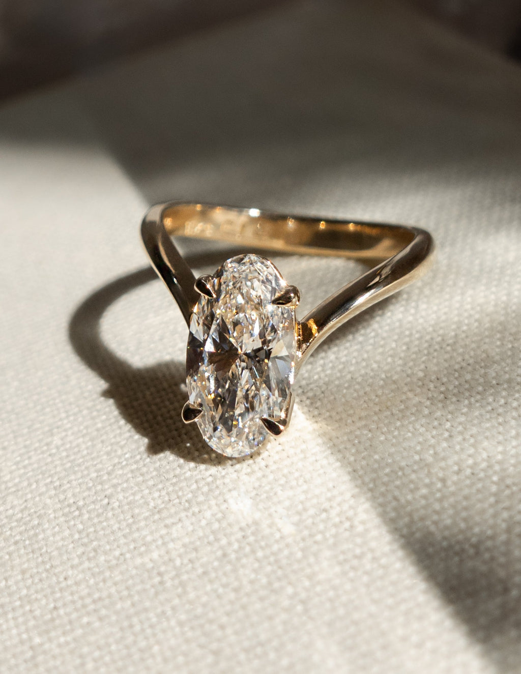 Elegant Oval Lab Grown Diamond Solitaire Engagement Ring – 1.0 - 3.50 CT