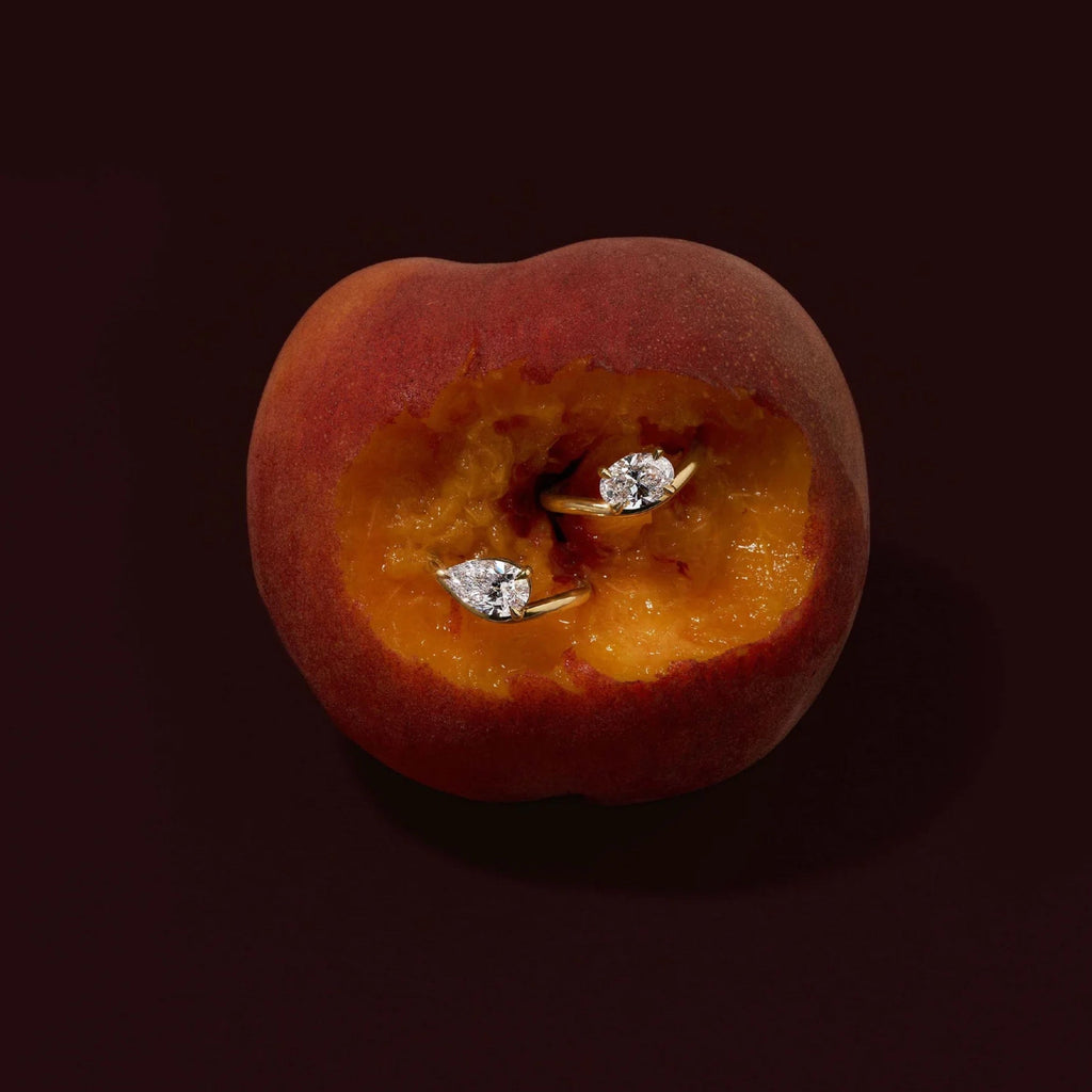 1.0 - 3.50 CT Oval Lab Grown Diamond Curved Setting Engagement Ring