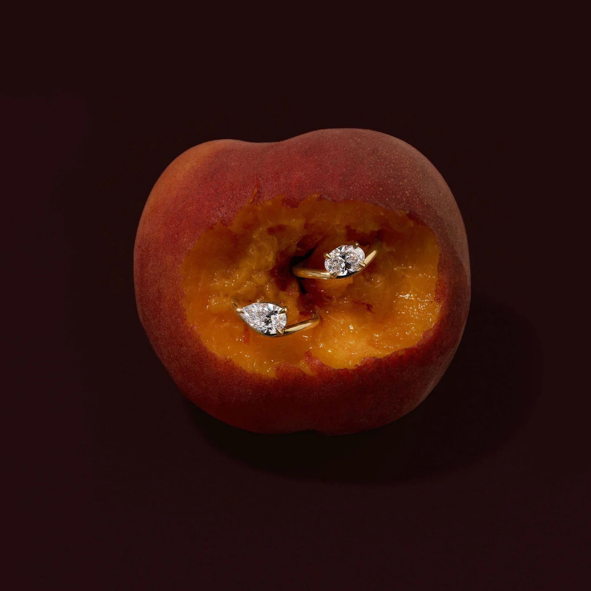 1.0 - 3.50 CT Oval Lab Grown Diamond Curved Setting Engagement Ring