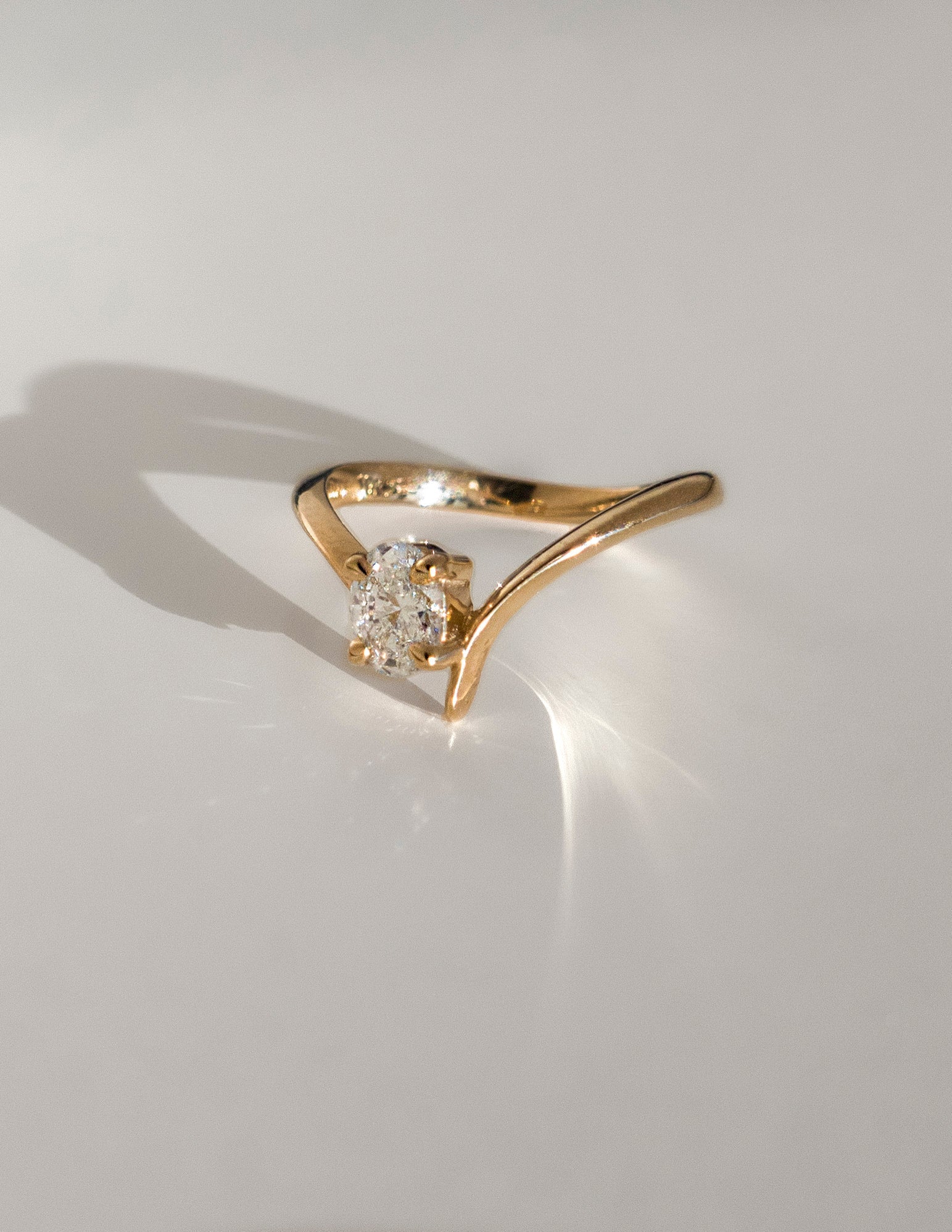 Oval Cut Lab Grown Diamond Solitaire Engagement Ring – 10K/14K/18K Gold & Platinum – 1.0–3.5 CT