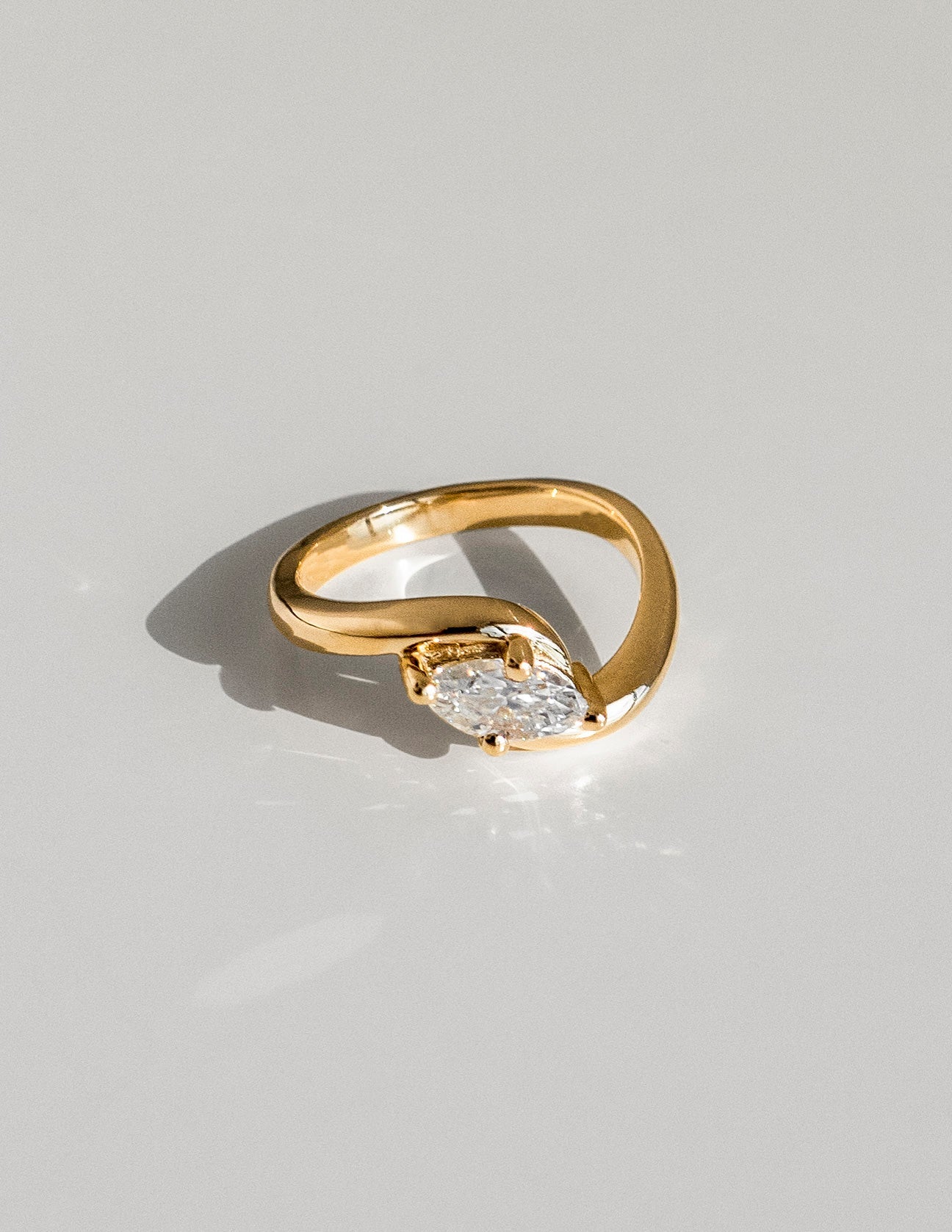 Marquise Lab Grown Diamond Solitaire Engagement Ring – 10K/14K/18K Gold & Platinum – 1.0–3.5 CT