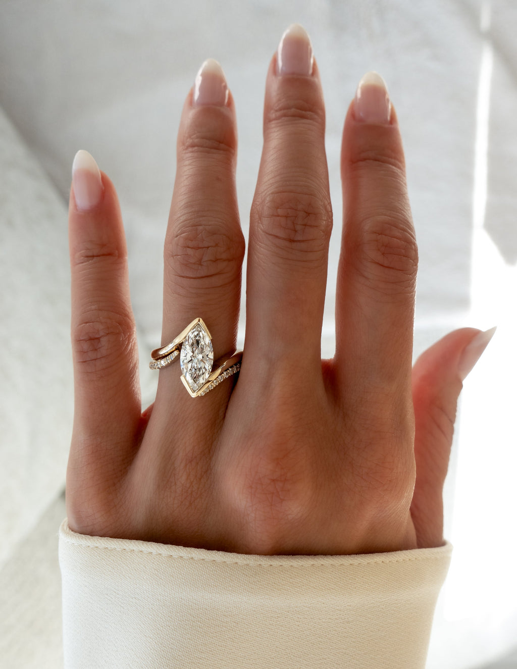 Marquise Cut Lab Grown Diamond Solitaire Engagement Ring – 1.0 - 3.50 CT