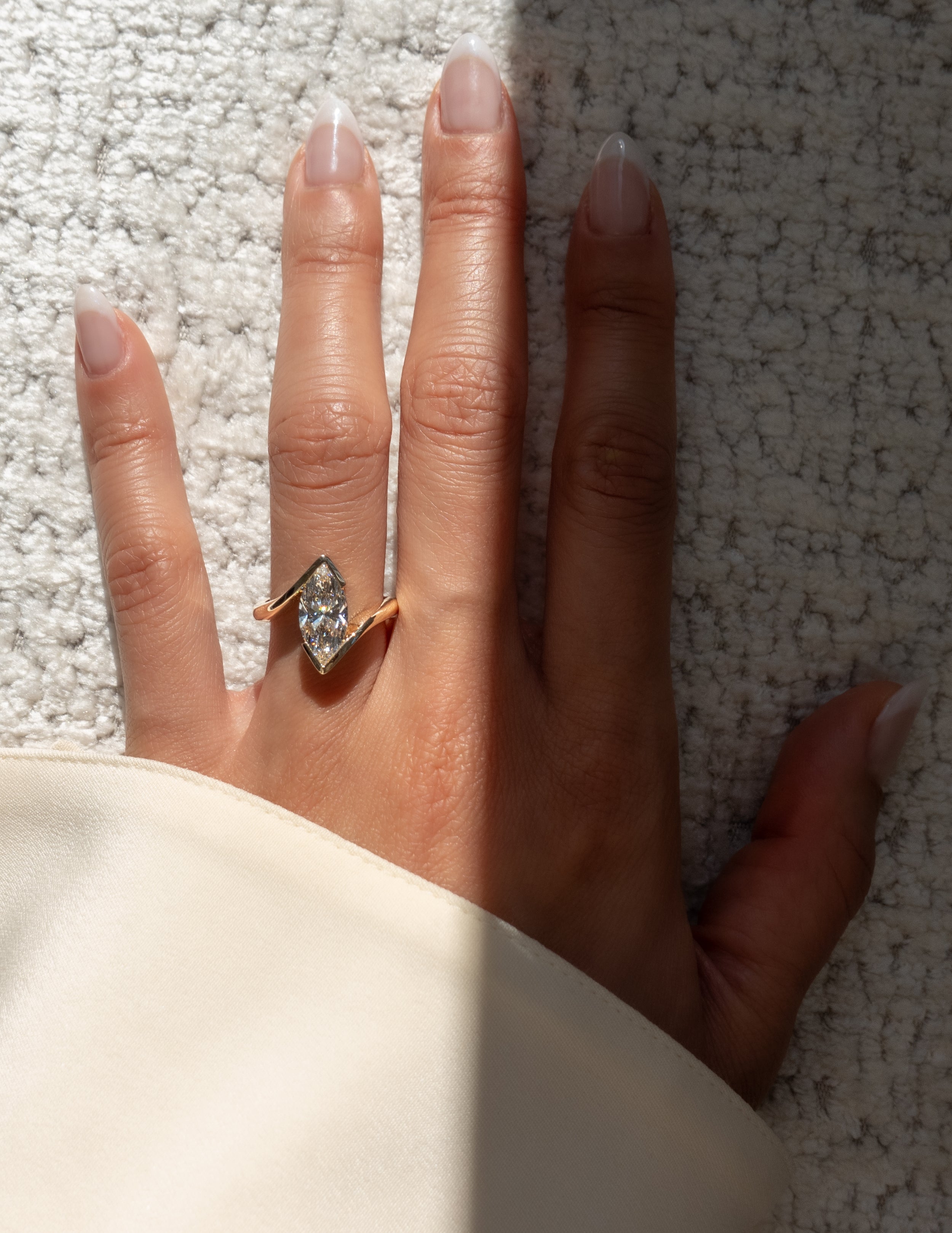Marquise Cut Lab Grown Diamond Solitaire Engagement Ring – 1.0 - 3.50 CT