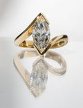 Marquise Cut Lab Grown Diamond Solitaire Engagement Ring