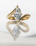 Elegant Marquise Lab Grown Diamond Solitaire Engagement Ring