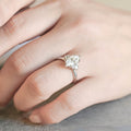 Marquise Lab Grown Diamond Cluster Setting Engagement Ring