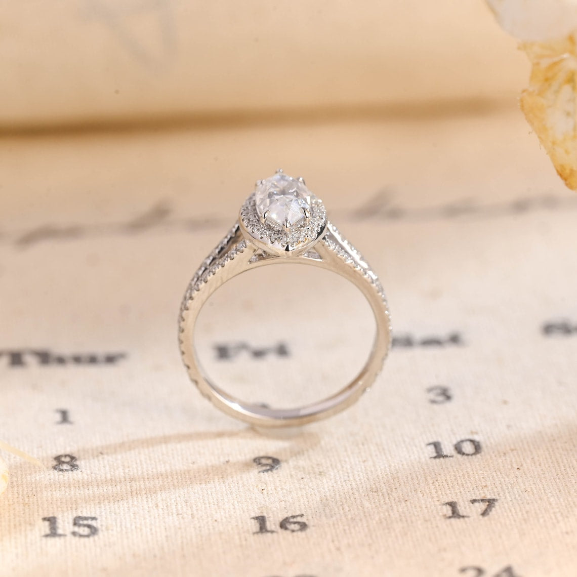 1.0 - 3.50 CT Marquise Lab Grown Diamond Split Shank Setting Engagement Ring
