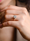 Oval Cut Lab Grown Diamond Solitaire Engagement Ring