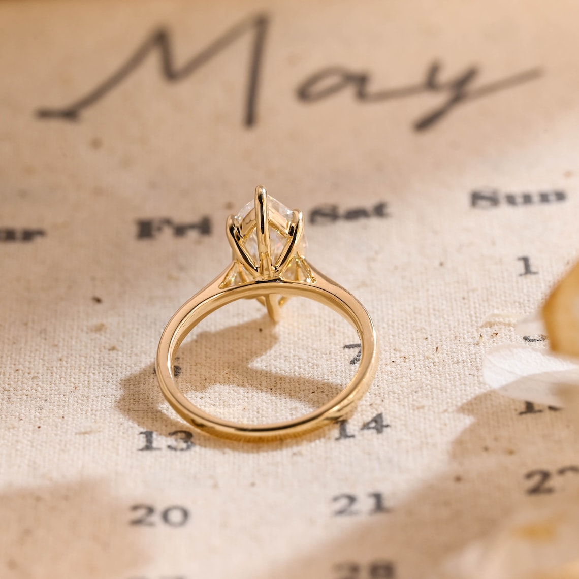 Marquise Cut Lab Grown Diamond Solitaire Engagement Ring – 1.0 - 3.50 CT