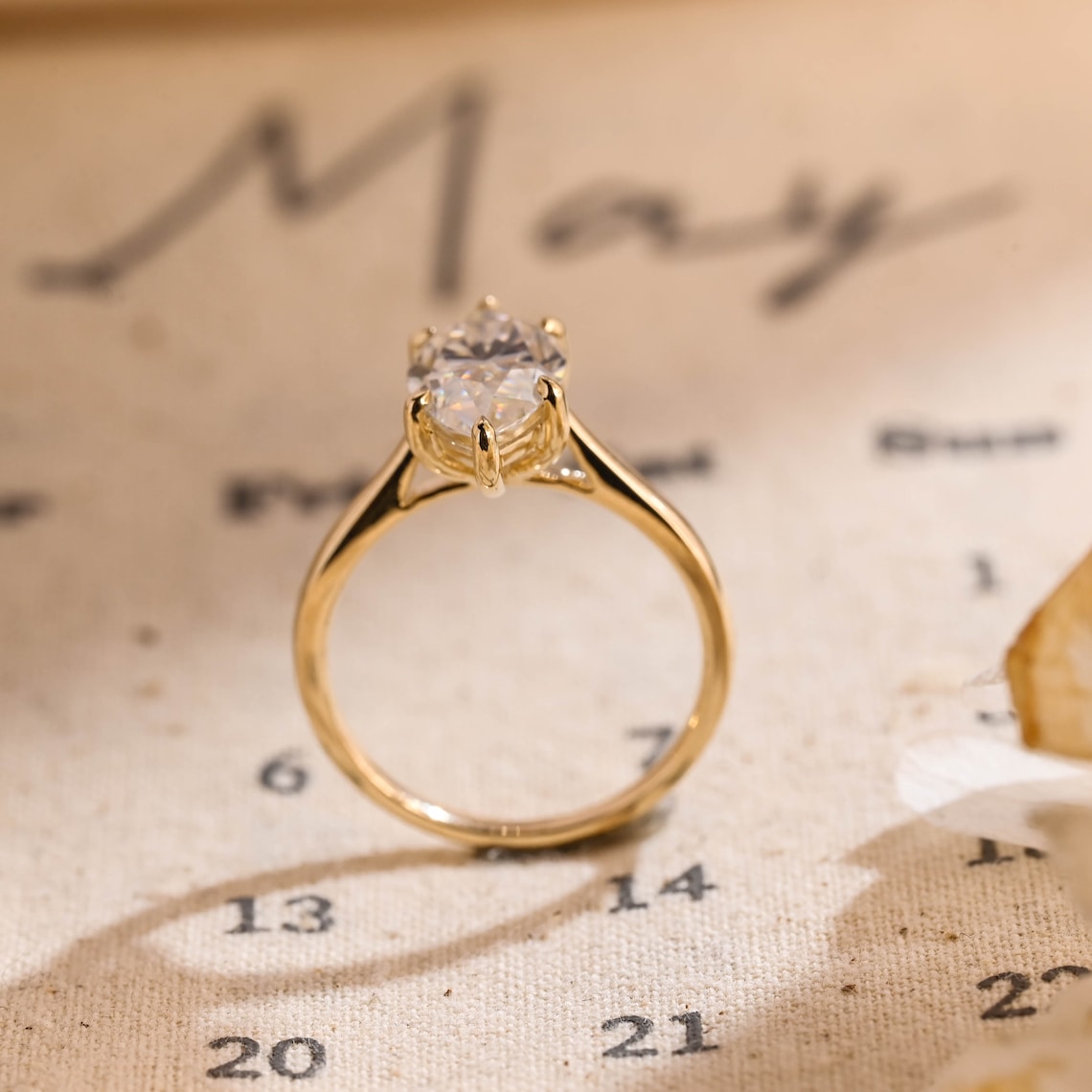 Marquise Cut Lab Grown Diamond Solitaire Engagement Ring – 1.0 - 3.50 CT
