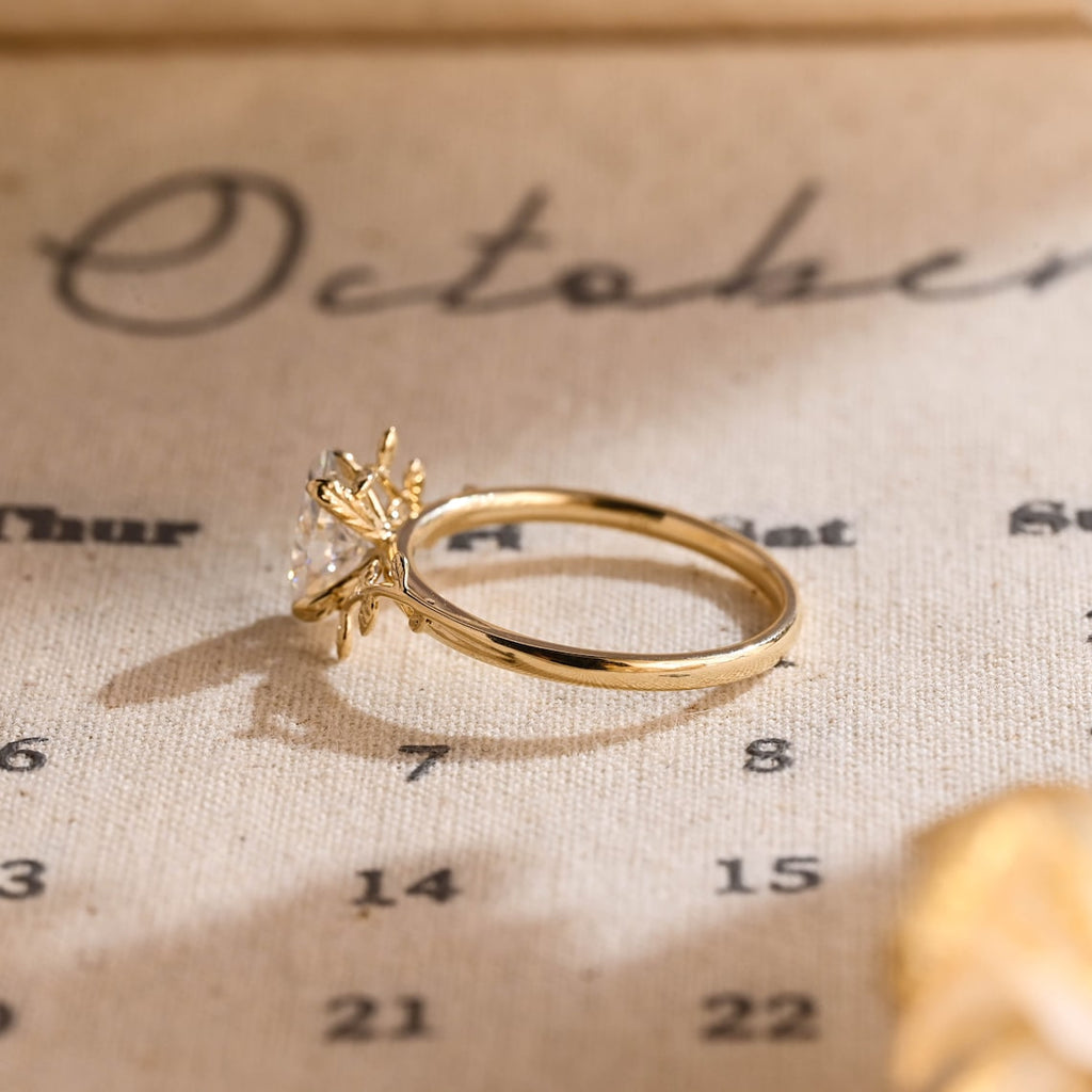 1.0 - 3.50 CT Art Deco Marquise Lab Grown Diamond Engagement Ring