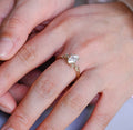 Art Deco Marquise Lab Grown Diamond Engagement Ring