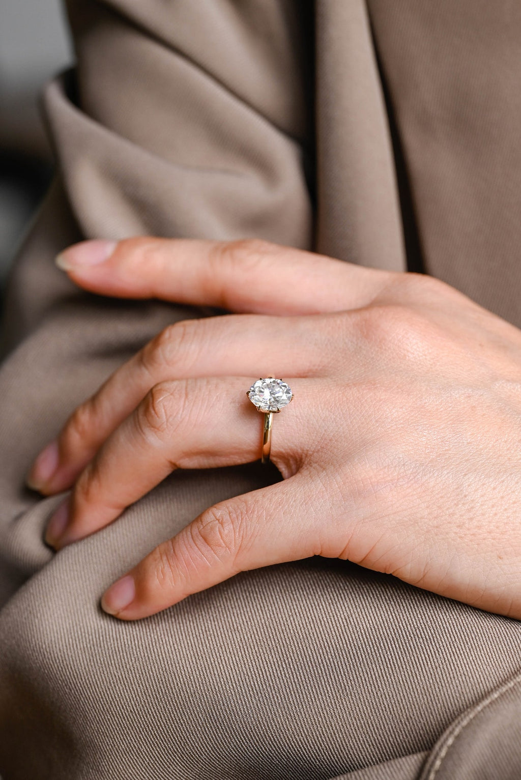 Oval Cut Lab Grown Diamond Solitaire Engagement Ring – 1.0 - 3.50 CT