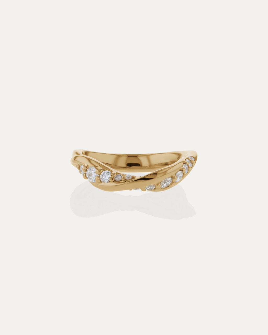 Lab Grown Diamond Wedding Band, 0.35 Ct Round Diamonds in Gold and Platinum